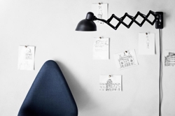 Kaiser Idell 6718-W wandlamp, matzwart