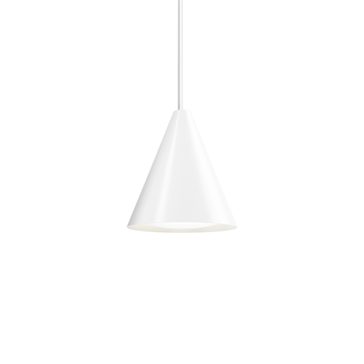 Keglen hanglamp Ø250, wit