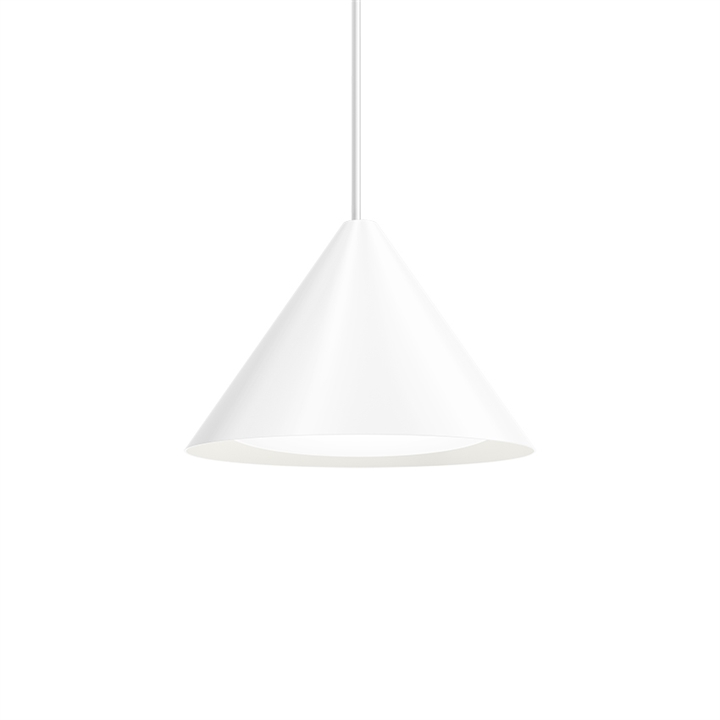 Keglen hanglamp Ø400, wit