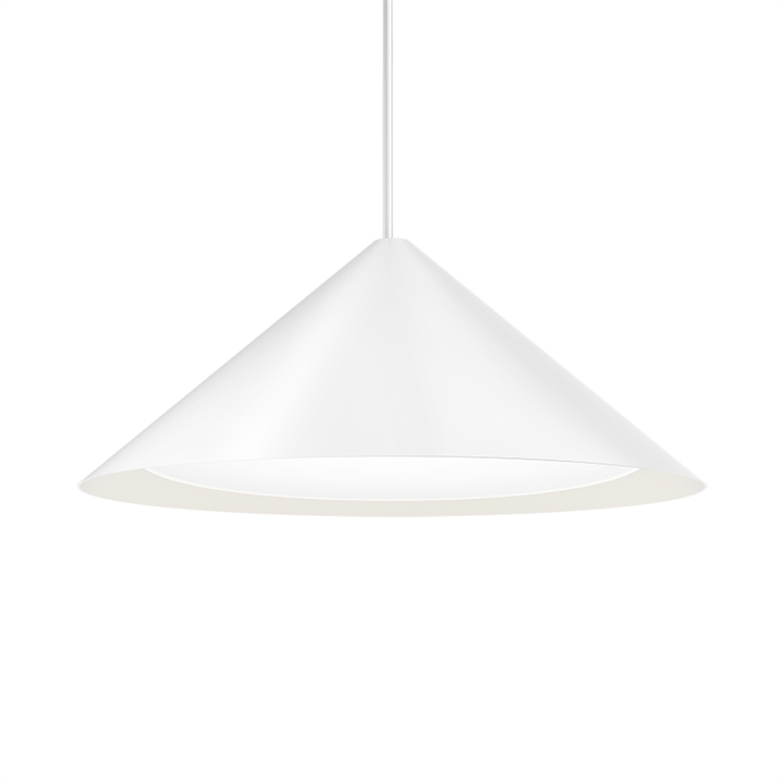 Keglen hanglamp Ø650, wit