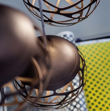 Kelly Cluster hanglamp, koper/brons