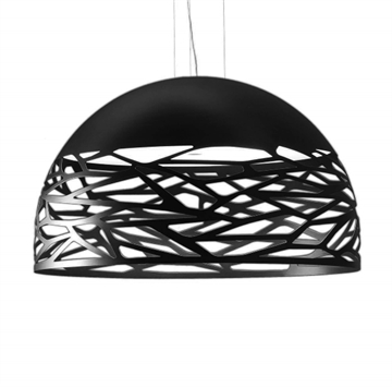 Kelly Large Dome hanglamp, zwart