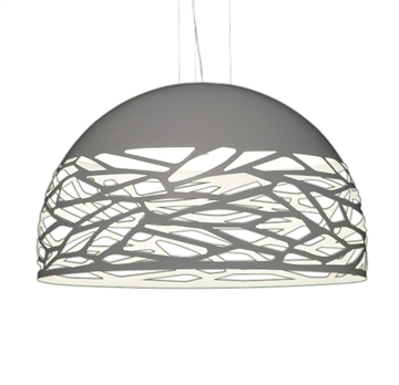 Kelly Large Dome hanglamp, wit