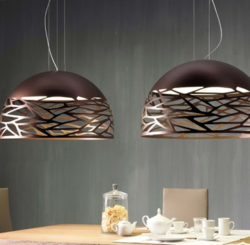 Kelly Large Dome hanglamp, koper/brons