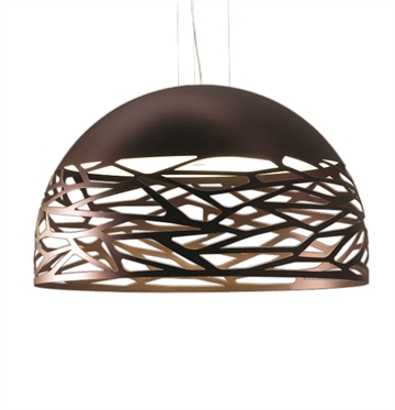 Kelly Large Dome hanglamp, koper/brons