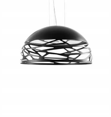 Kelly Small Dome hanglamp, zwart