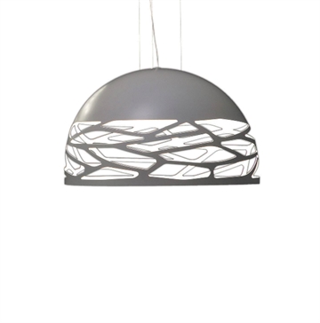 Kelly Small Dome hanglamp, wit