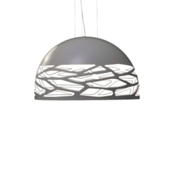 Kelly Small Dome hanglamp, wit