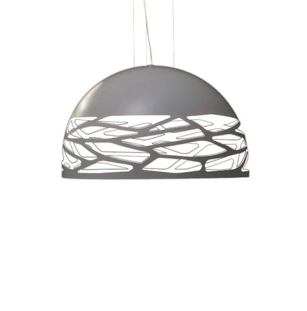 Kelly Small Dome hanglamp, wit