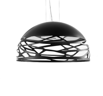 Kelly Medium Dome hanglamp, zwart