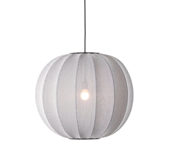 Knit-Wit Ø60 ronde hanglamp, zilver