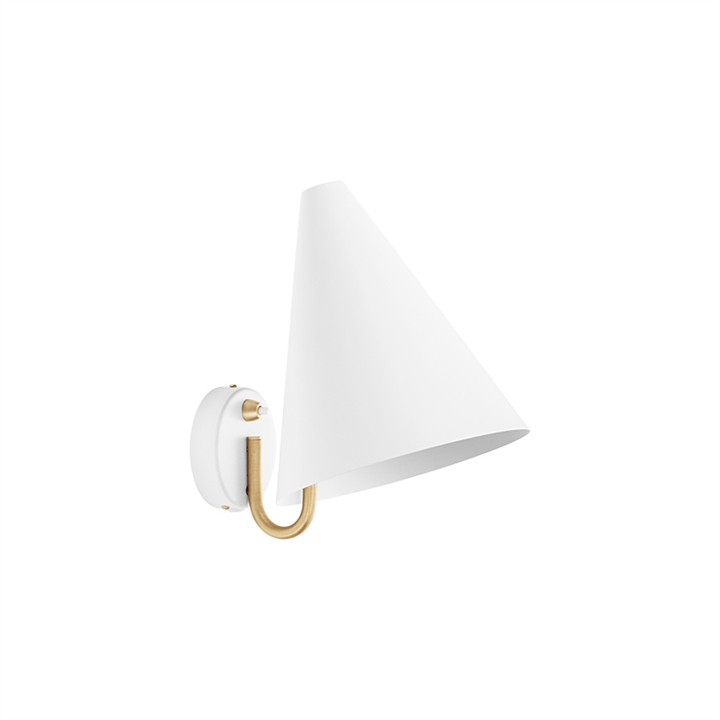 Mosaik wandlamp, wit