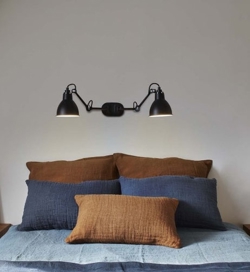 Lampe Gras No. 204 Double wandlamp, zwart