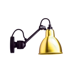 Lampe Gras No 304 Wandlamp, zwart/messing