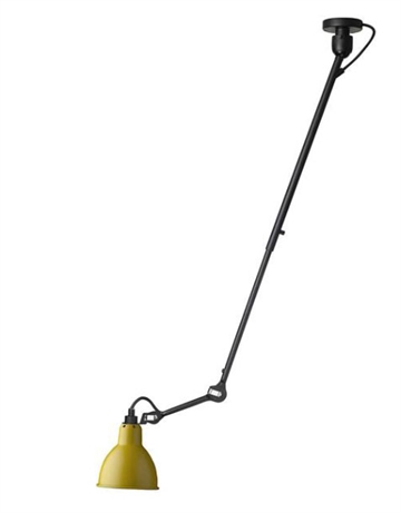 Lampe Gras No 302 plafondlamp, zwart/geel