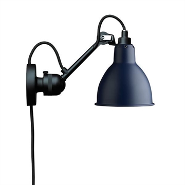 Lampe Gras No 304CA Wandlamp, zwart/blauw