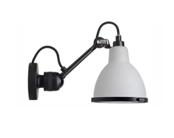 Lampe Gras No 304 Wandlamp Badkamer, zwart/polycarbonaat