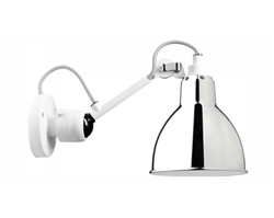 Lampe Gras No 304 Wandlamp, wit/chroom