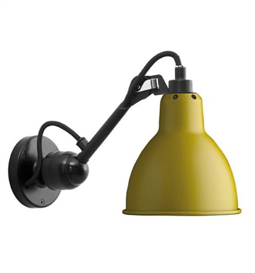 Lampe Gras No 304 Wandlamp, zwart/geel