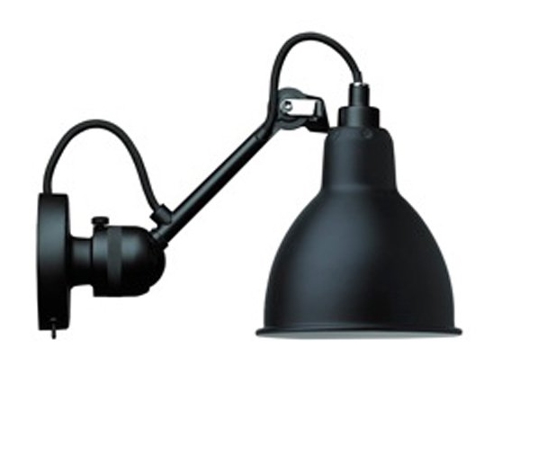 Lampe Gras No 304SW wandlamp, zwart