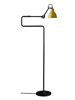 Lampe Gras No 411 vloerlamp, zwart/geel