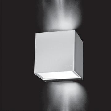 Laser AP9 wandlamp, wit