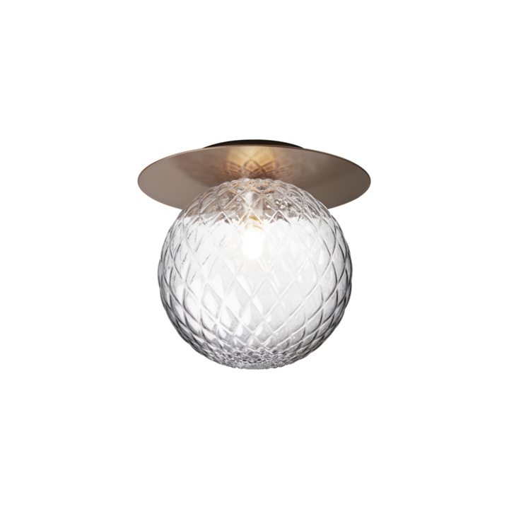 Liila 1 large wandlamp / plafondlamp, donker brons/helder