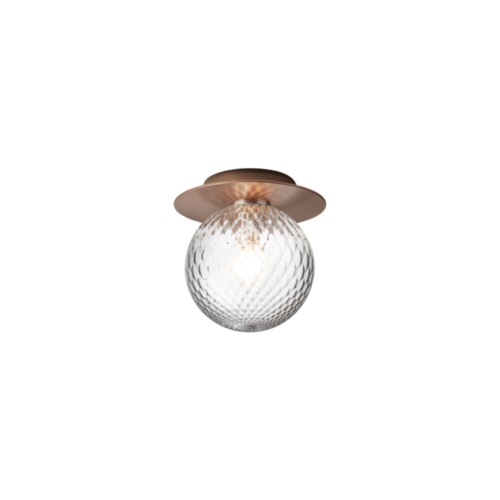 Liila 1 medium wandlamp/plafondlamp, donker brons/helder