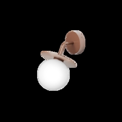 Liila Outdoor wandlamp, donker brons/opal