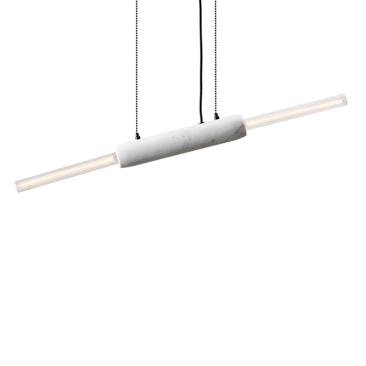 Limbo hanglamp, carrara marmer/wit