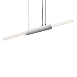 Limbo hanglamp, carrara marmer/wit