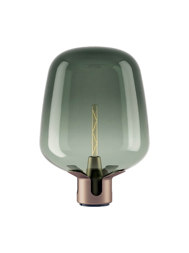 Flar large tafellamp, terra/turquoise