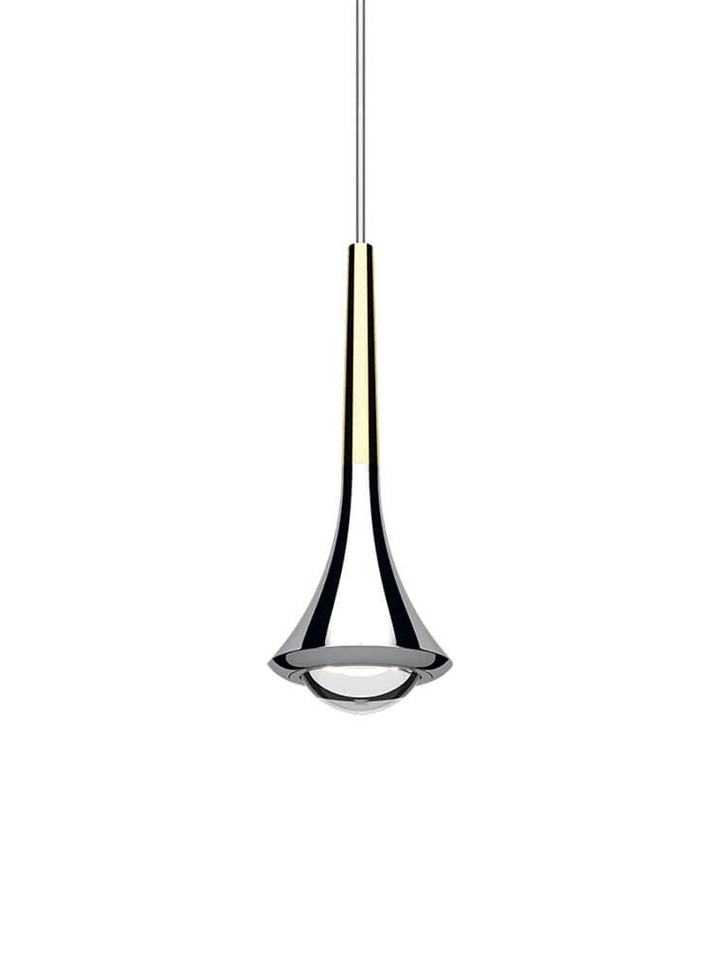 Rain hanglamp, goud/chroom
