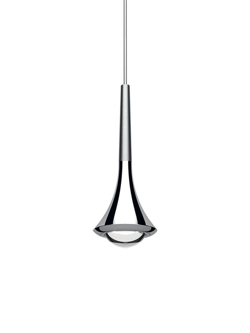 Rain hanglamp, geborsteld chroom/chroom