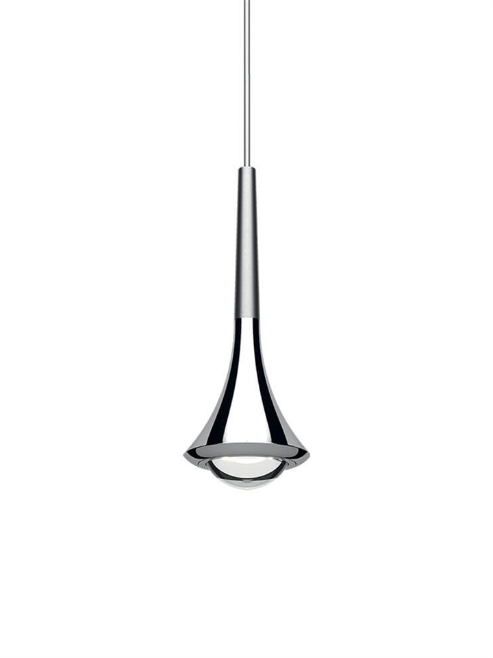 Rain hanglamp, geborsteld chroom/chroom