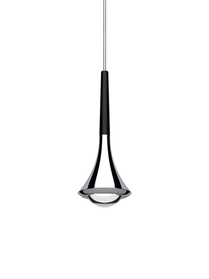Rain hanglamp, zwart/chroom