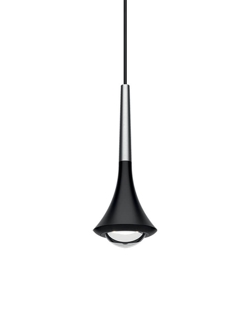 Rain hanglamp, geborsteld chroom/zwart