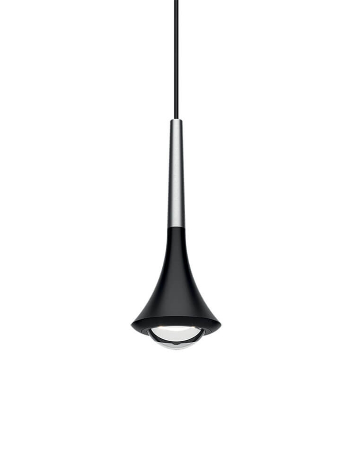 Rain hanglamp, geborsteld chroom/zwart