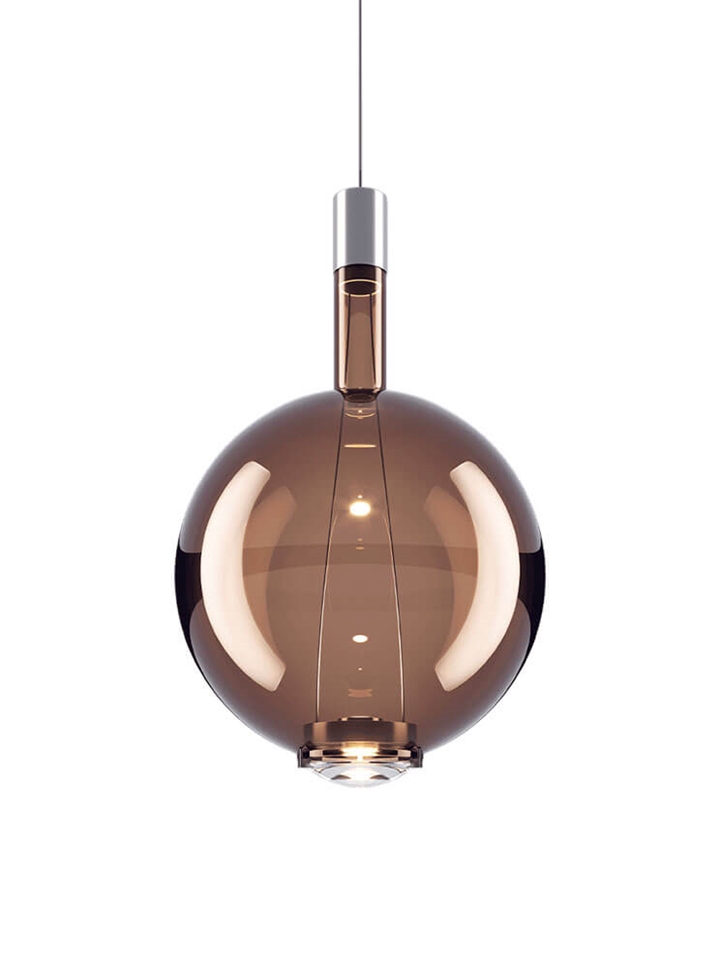 Sky-Fall Round large hanglamp, brons