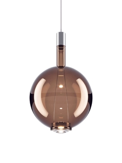 Sky-Fall Round large hanglamp, brons