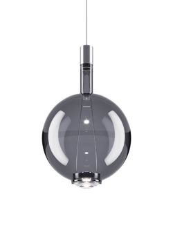 Sky-Fall Round large hanglamp, smoke