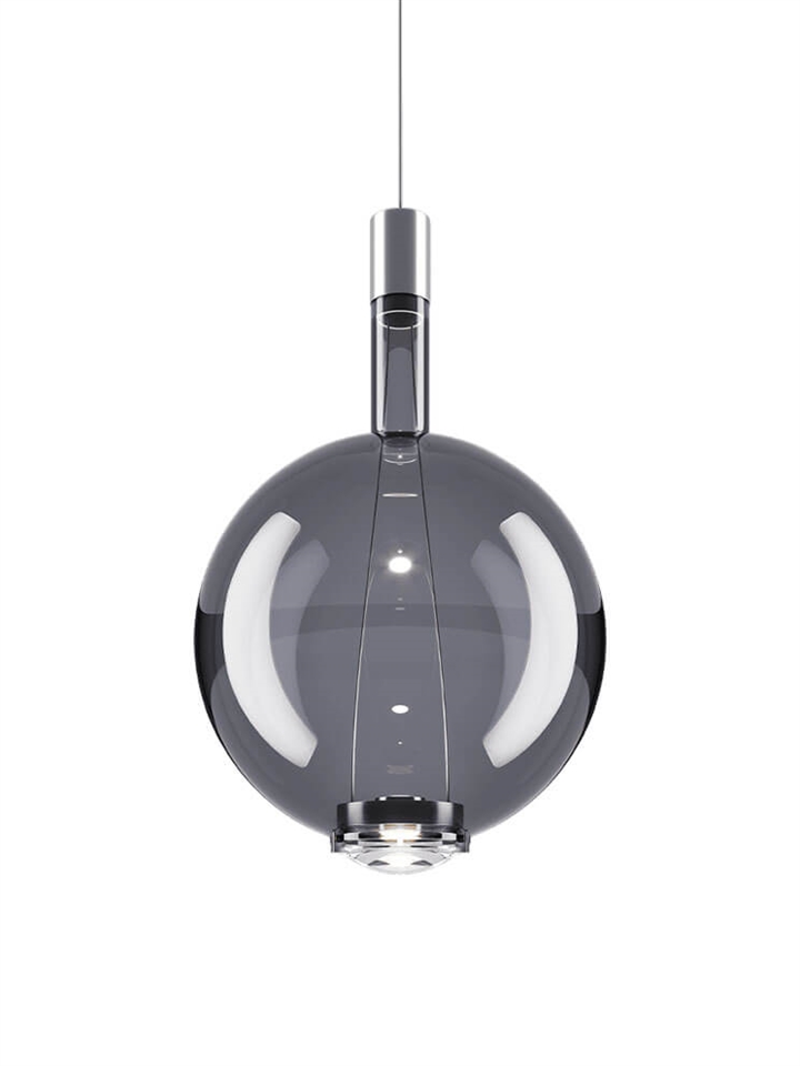 Sky-Fall Round large hanglamp, smoke
