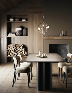 Sky-Fall Round medium hanglamp, kristal