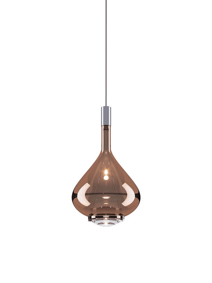 Sky-Fall medium hanglamp, brons