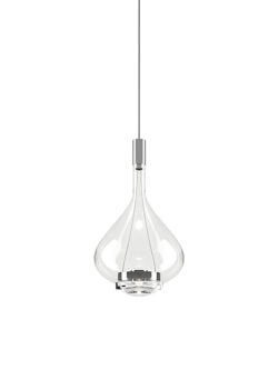 Sky-Fall medium hanglamp, kristal