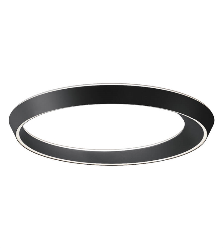 Tidal 75 plafondlamp, zwart