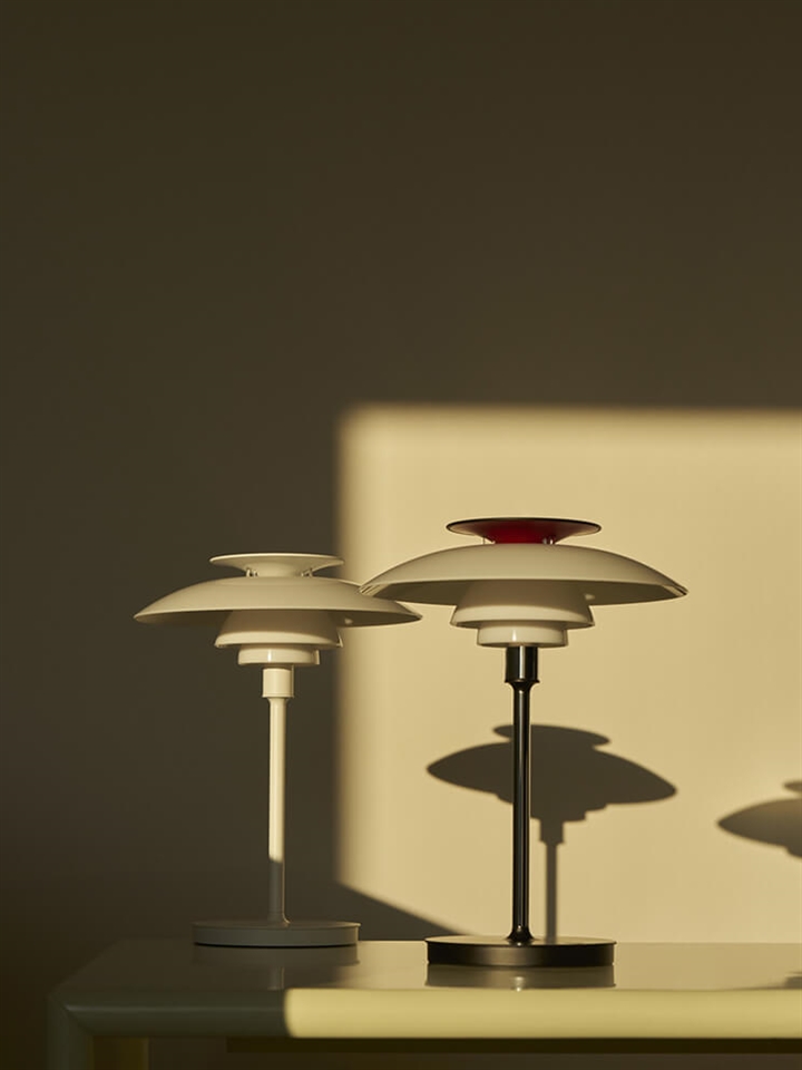 PH 80 Portable in opaal/wit en opaal/chroom