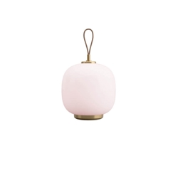 VL45 Radiohus Portable batterij- / tafellamp, messing/pale rose