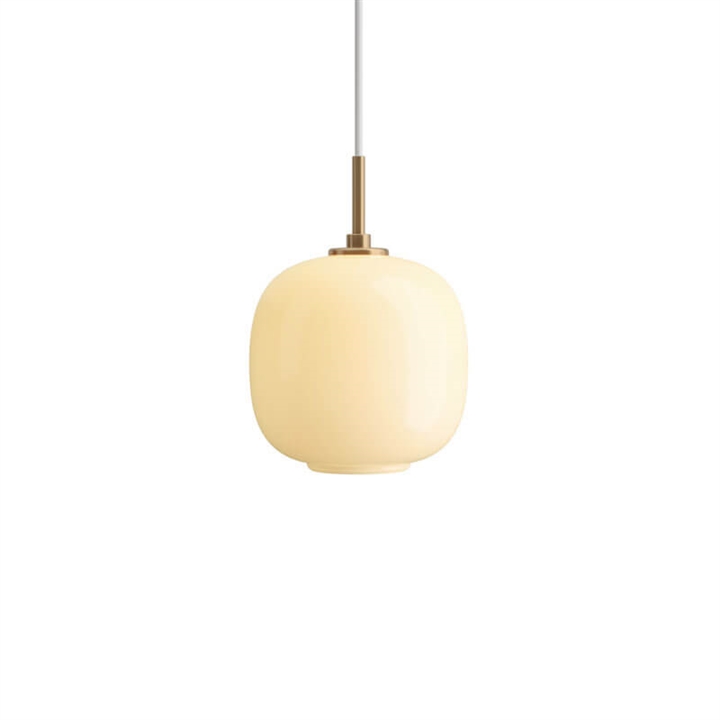 VL45 Radiohus Ø17,5 hanglamp, messing/pale yellow