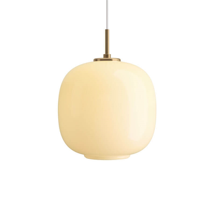 VL45 Radiohus Ø25 hanglamp, messing/pale yellow